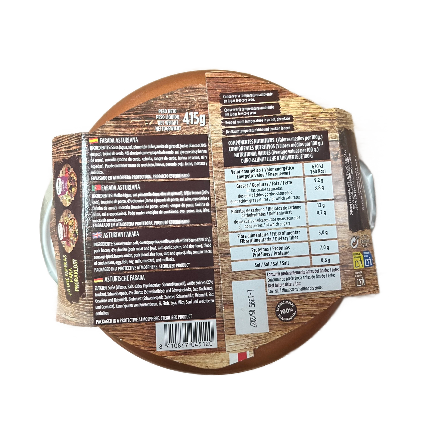 ABRICOME - FABADA ASTURIANA CAZUELITAS - 415g