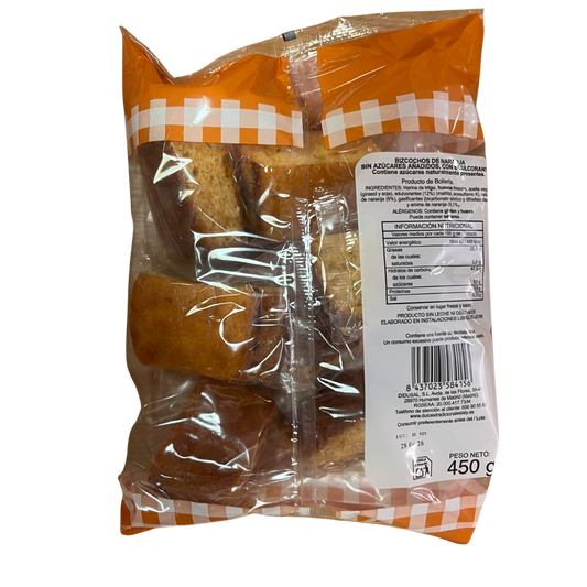 Bizcochos de Naranja Sin Azúcar y Sin Leche Laly Bakery