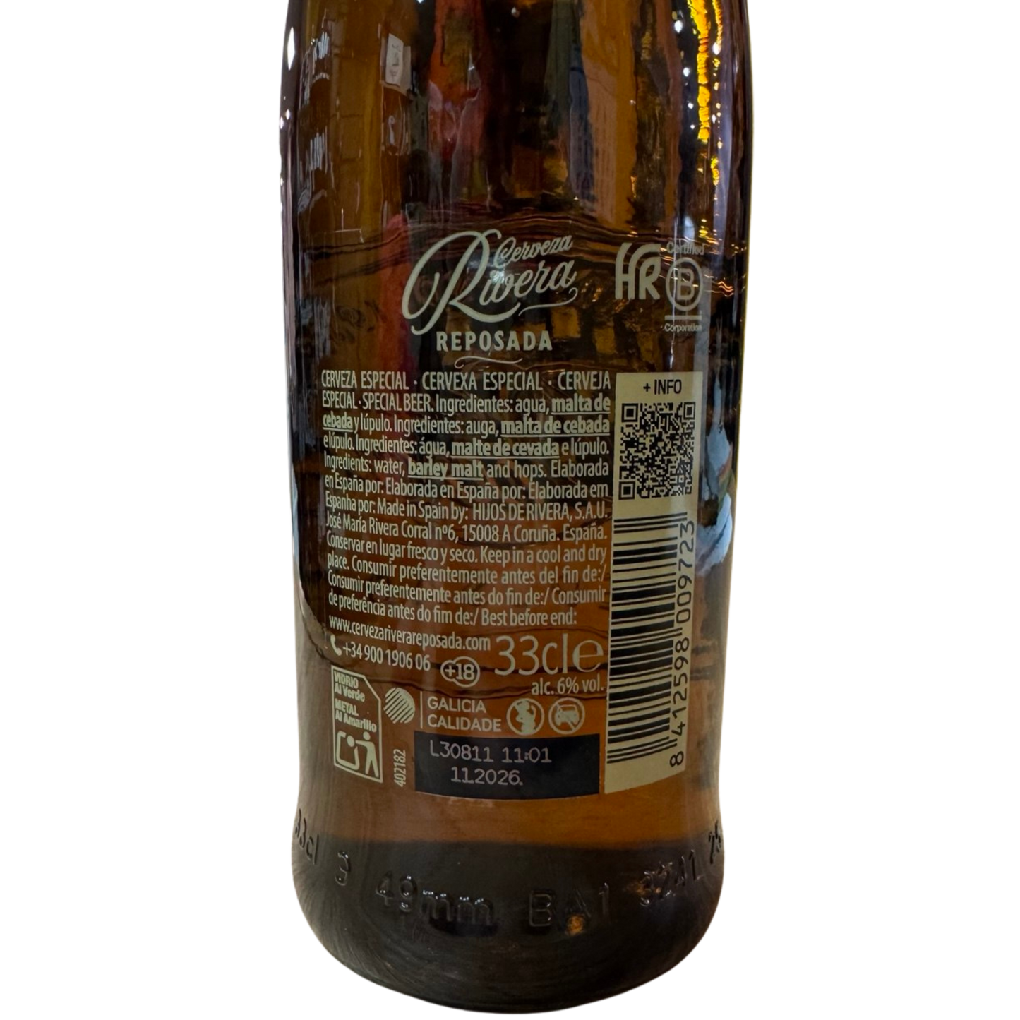 RIVERA CERVEZA REPOSADA