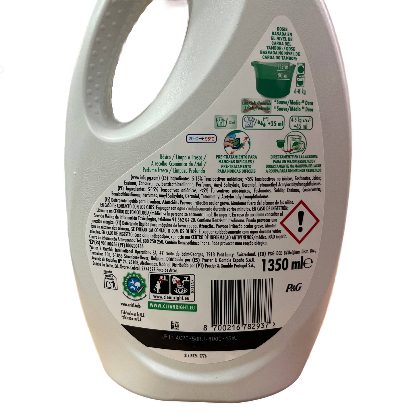 ARIEL - DETERGENTE LÍQUIDO - 1350ML