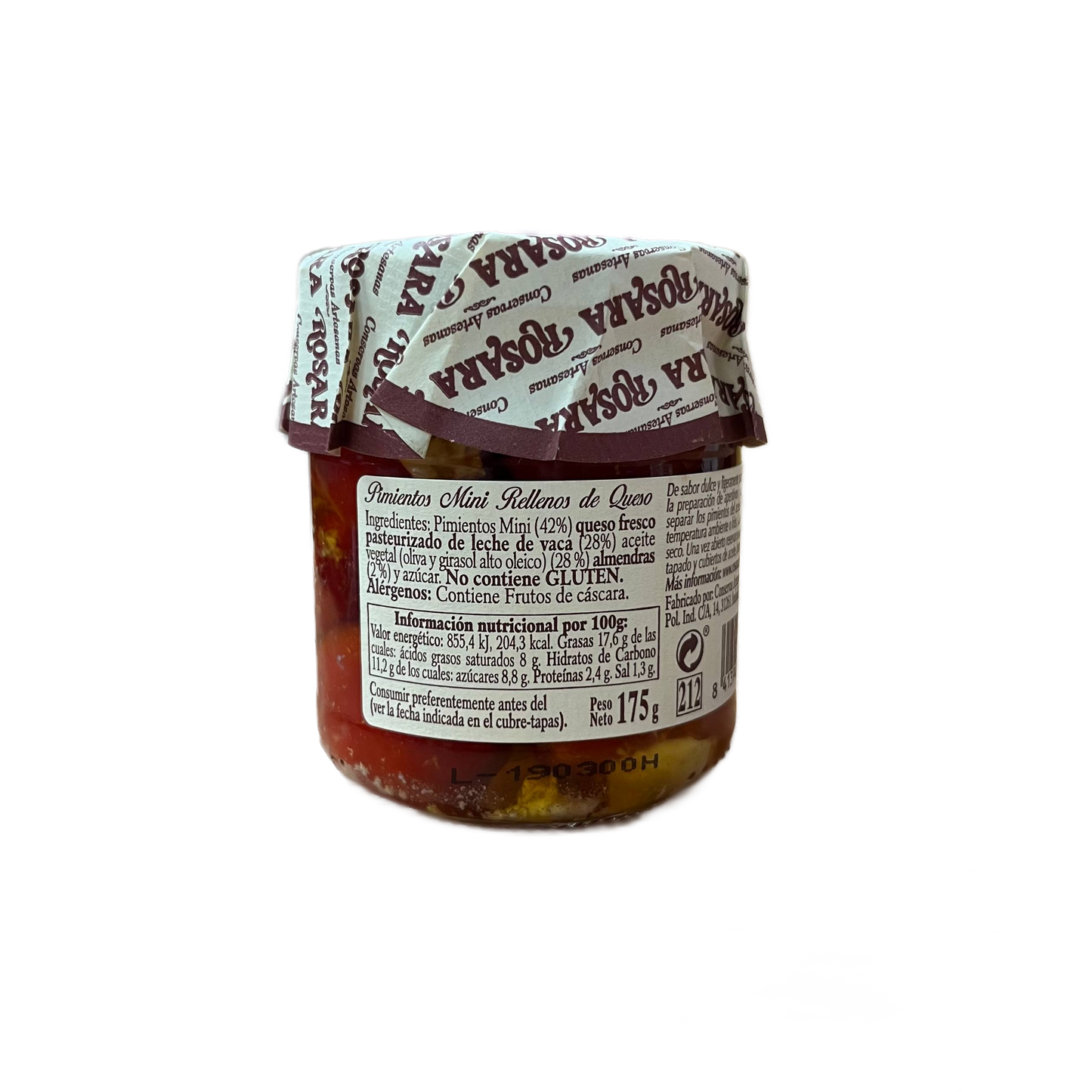 Pimientos Cherry Rellenos de Queso Rosara