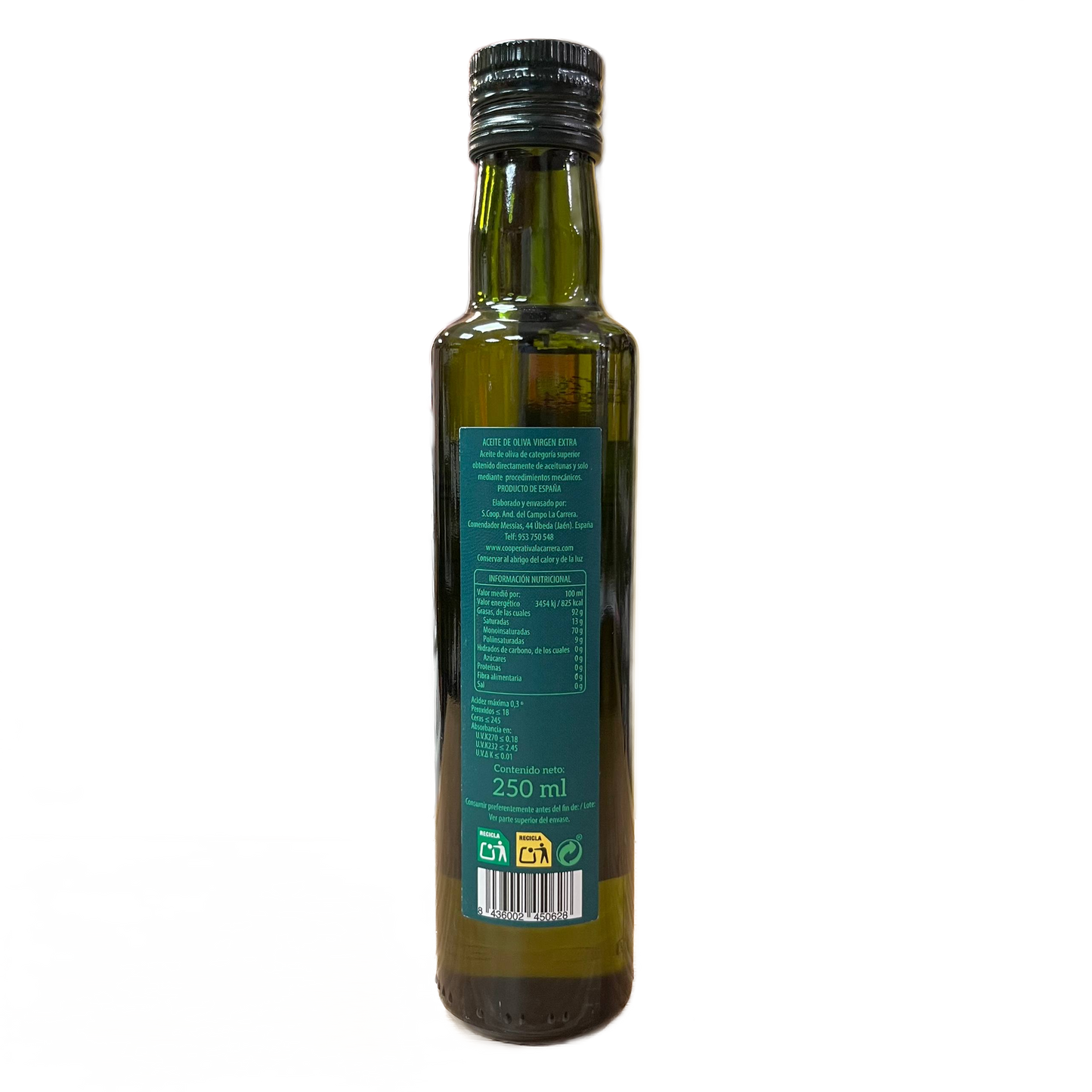 LOS CERROS DE ÚBEDA - ACEITE DE OLIVA VIRGEN EXTRA PICUAL - 250ml