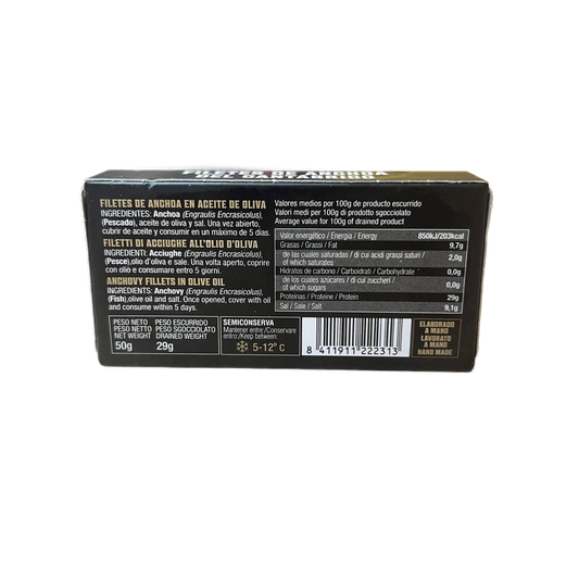 ARROYABE - ANCHOAS DEL CANTÁBRICO EN ACEITE DE OLIVA - 50g