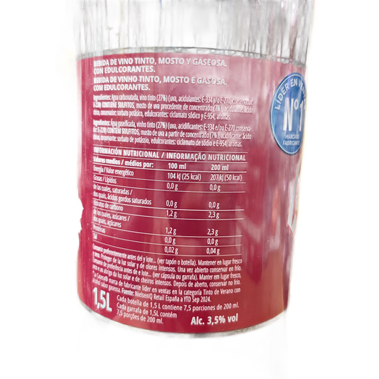 Tinto de Verano La Casera 1,5 L