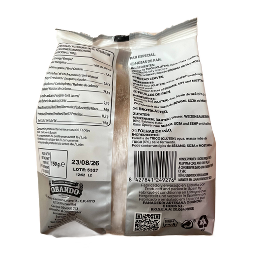 Hojas de Pan Obando 150 g