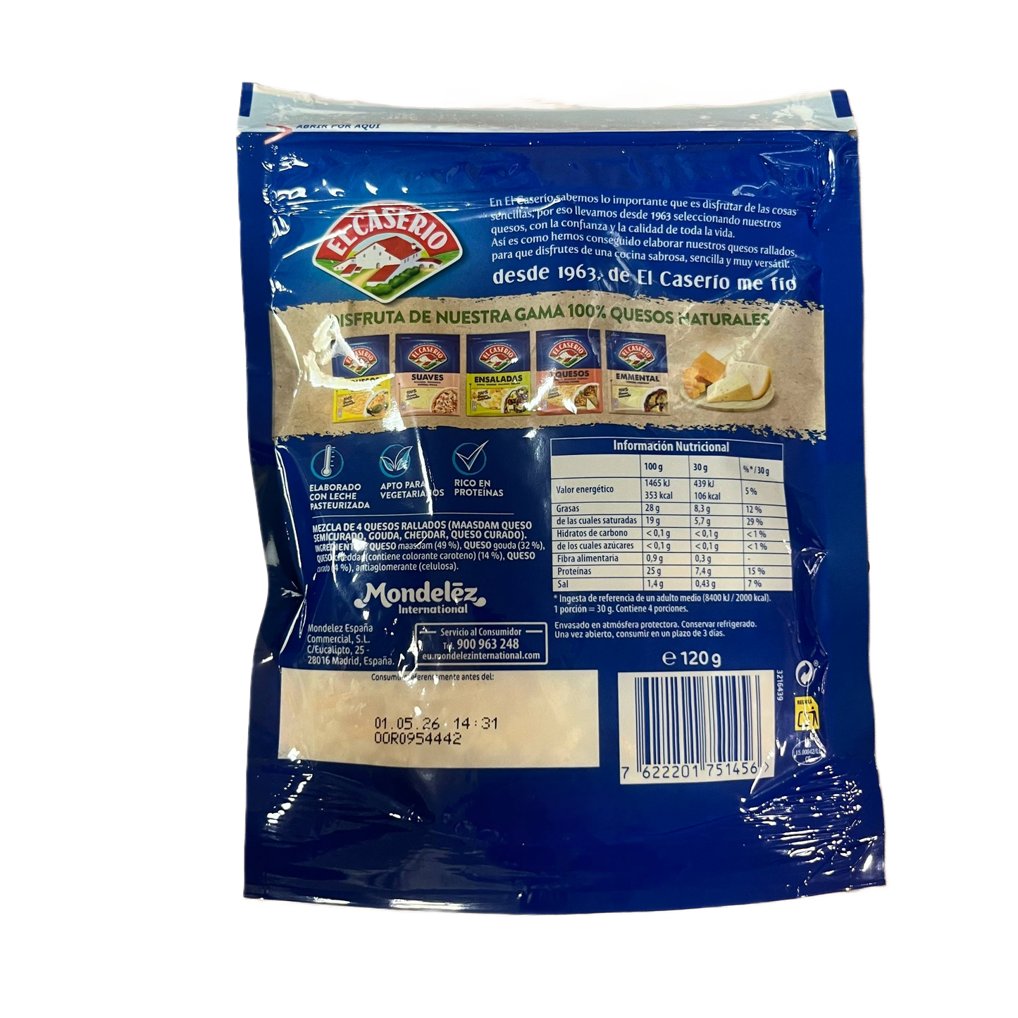 EL CASERÍO - QUESO RALLADO 4 QUESOS