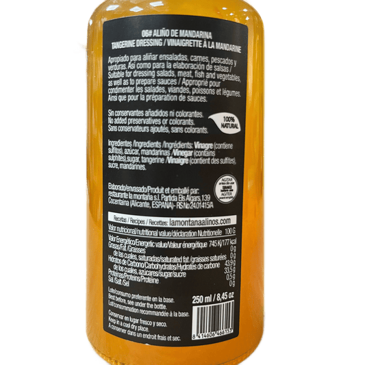 LA MONTAÑA ALIÑOS - ALIÑO 100% NATURAL DE MANDARINA - 250ml