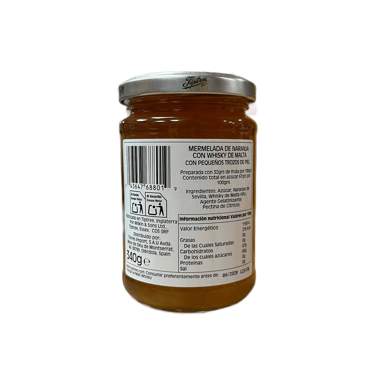 WILKIN & SONS LTD TIPTREE - MERMELADA DE NARANJA CON WHISKY MALT - 340g