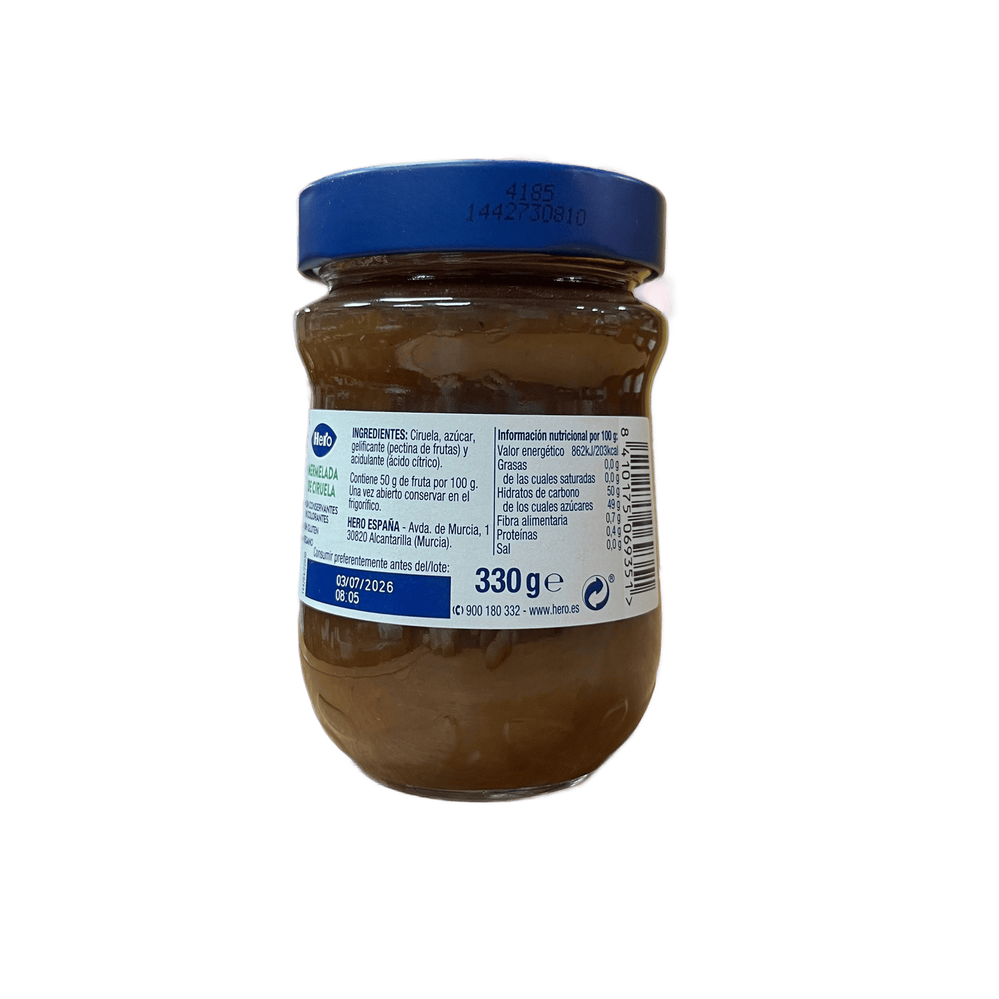 HERO - MERMELADA CLÁSICA DE CIRUELA - 330g