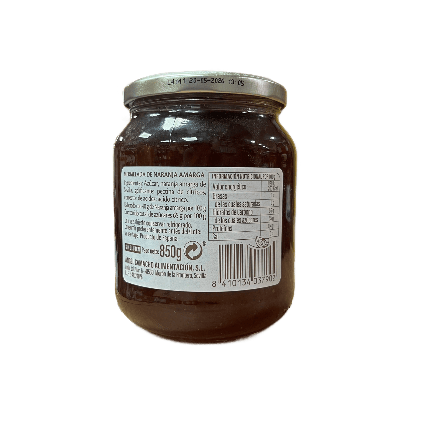 LA VIEJA FÁBRICA - MERMELADA DE NARANJA AMARGA - 850g