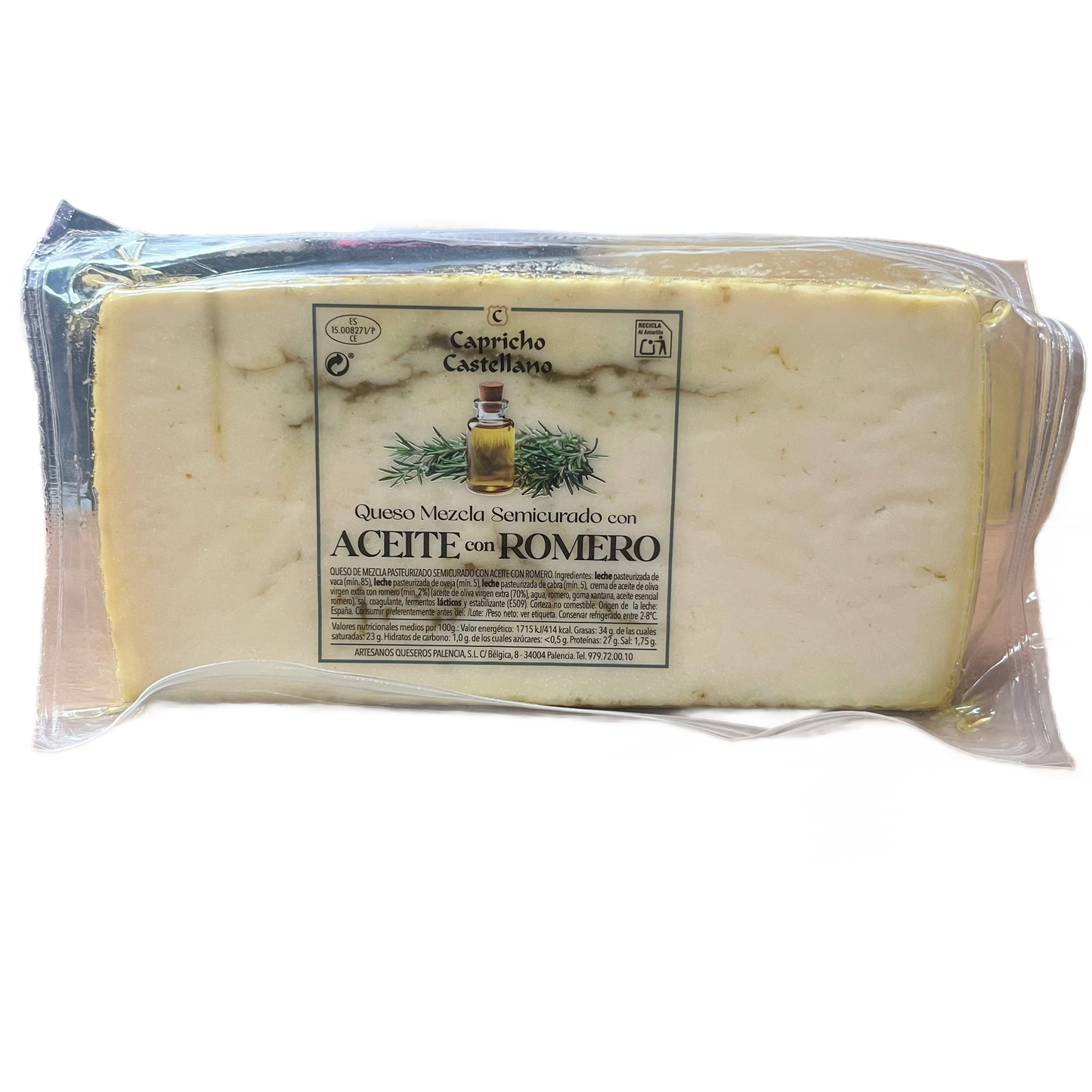 CAPRICHO CASTELLANO - QUESO SEMICURADO EN ACEITE CON ROMERO
