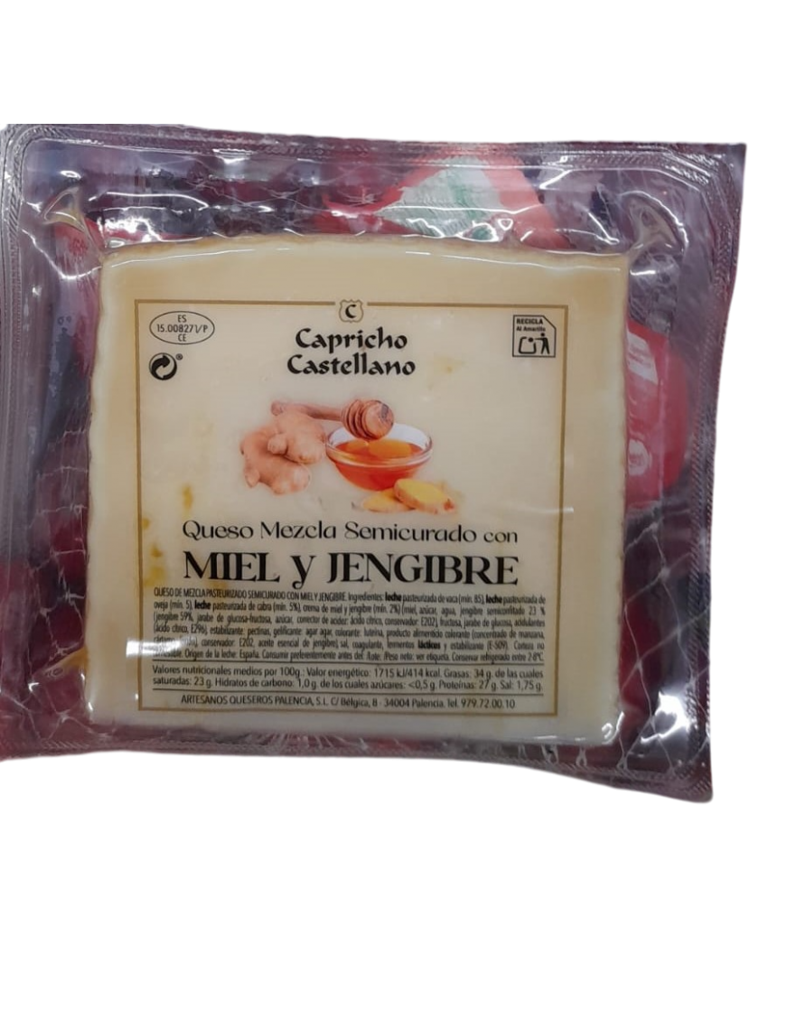 CAMPO CASTELLANO - QUESO SEMICURADO CON MIEL Y JENGIBRE