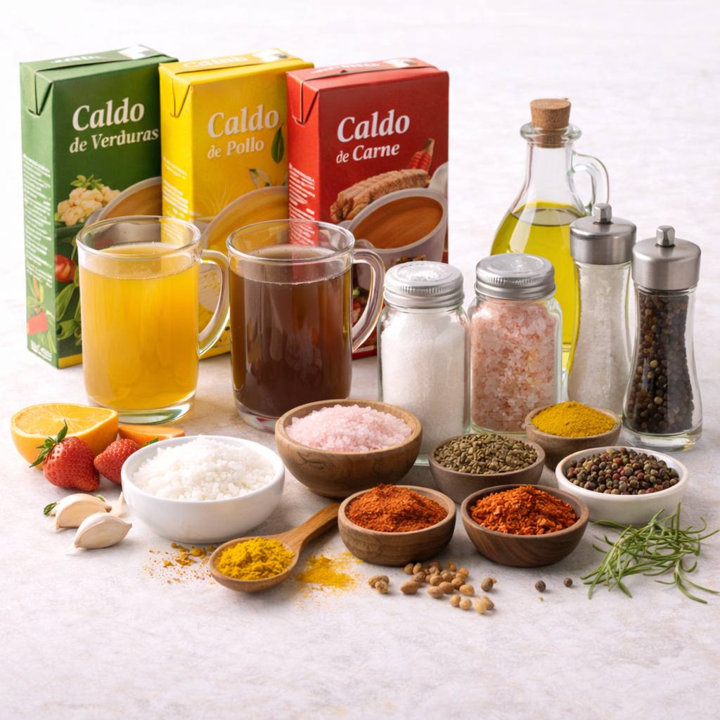 CALDOS Y CONDIMENTOS