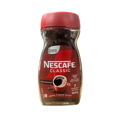 NESCAFÉ CLASSIC - CAFÉ SOLUBLE DESCAFEINADO - 200g