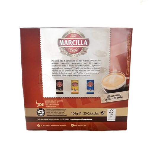 MARCILLA - CAFÉ INTENSO ESPRESSO 10 - 20 CÁPSULAS DE ALUMINIO