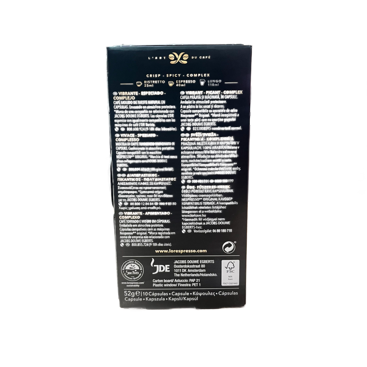 L'OR - ESPRESSO INTENSITY 11 - 10 CÁPSULAS