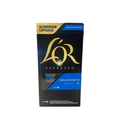 L'OR - DECAFFEINATO INTENSITY 6 - 10 CÁPSULAS