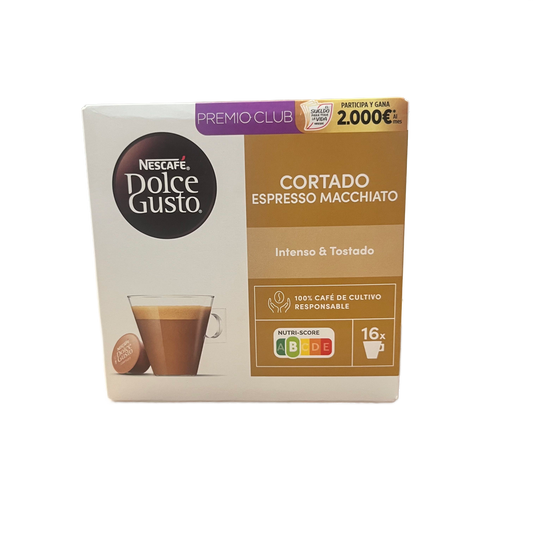 NESCAFÉ DOLCE GUSTO - CORTADO ESPRESSO MACCHIATO INTENSO & TOSTADO - 16 CÁPSULAS