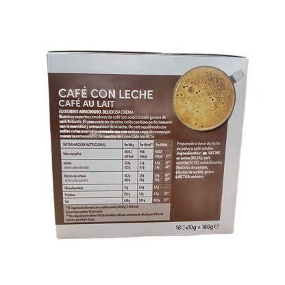 NESCAFÉ DOLCE GUSTO - CAFÉ CON LECHE INTENSO 7 - 16 CÁPSULAS