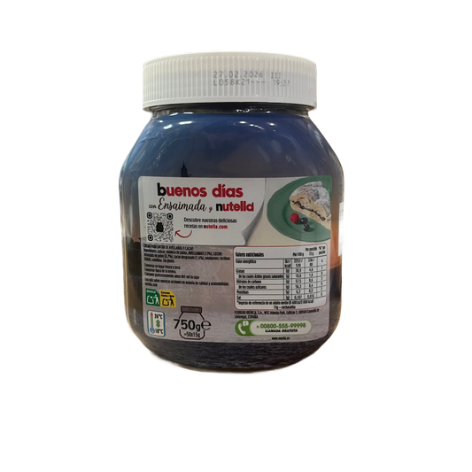 NUTELLA - BUENOS DÍAS ENSAIMADA CON NUTELLA - 750g