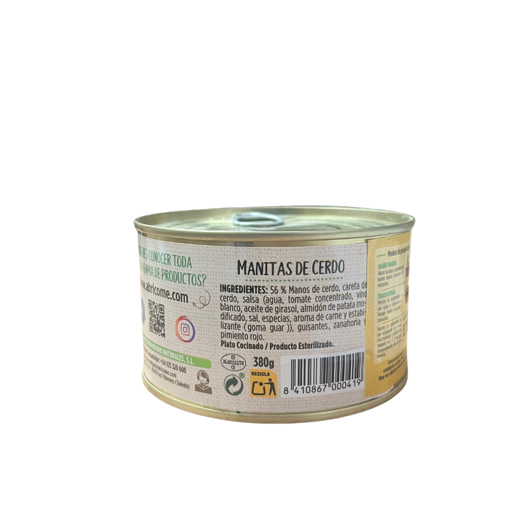 ABRICOME - MANITAS DE CERDO - 380g