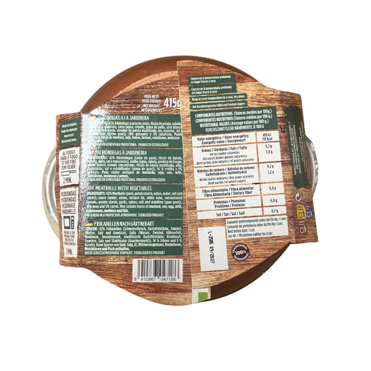 ABRICOME - ALBÓNDIGAS A LA JARDINERA CAZUELITAS - 415g