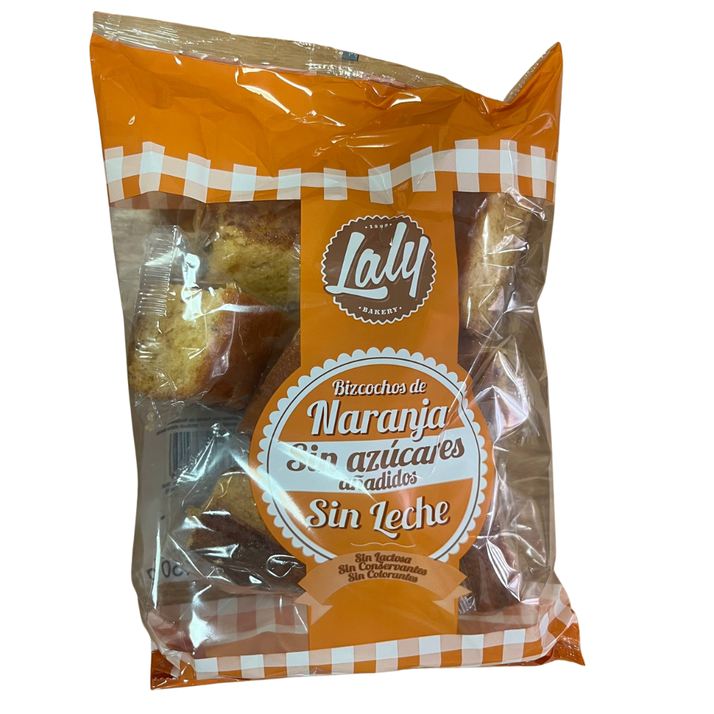 Bizcochos de Naranja Sin Azúcar y Sin Leche Laly Bakery