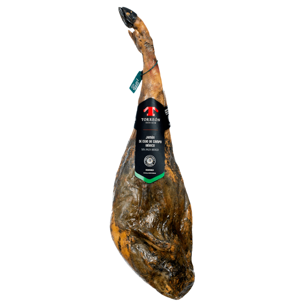 TORREÓN - JAMÓN IBÉRICO DE CEBO DE CAMPO 50% BRIDA VERDE