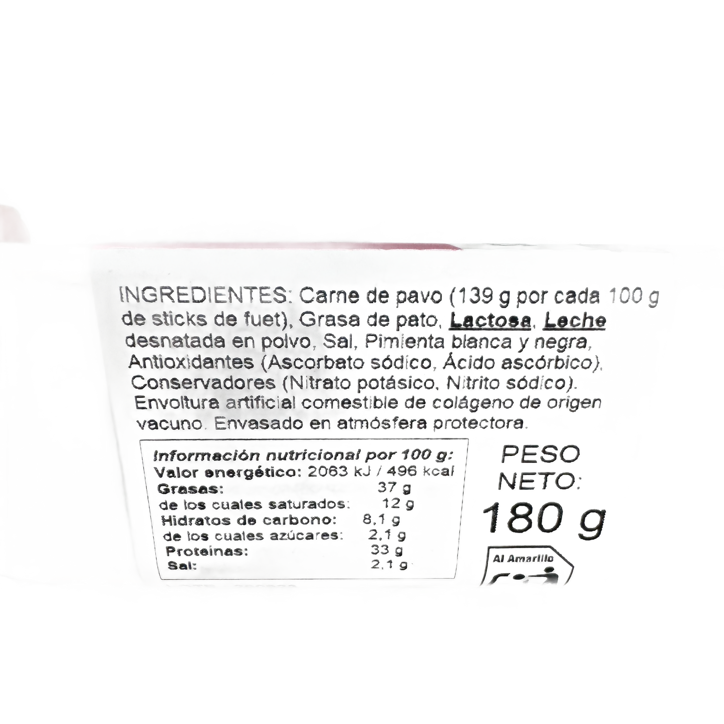 Stick de Pavo Salgot 180 g | Snack Cárnico