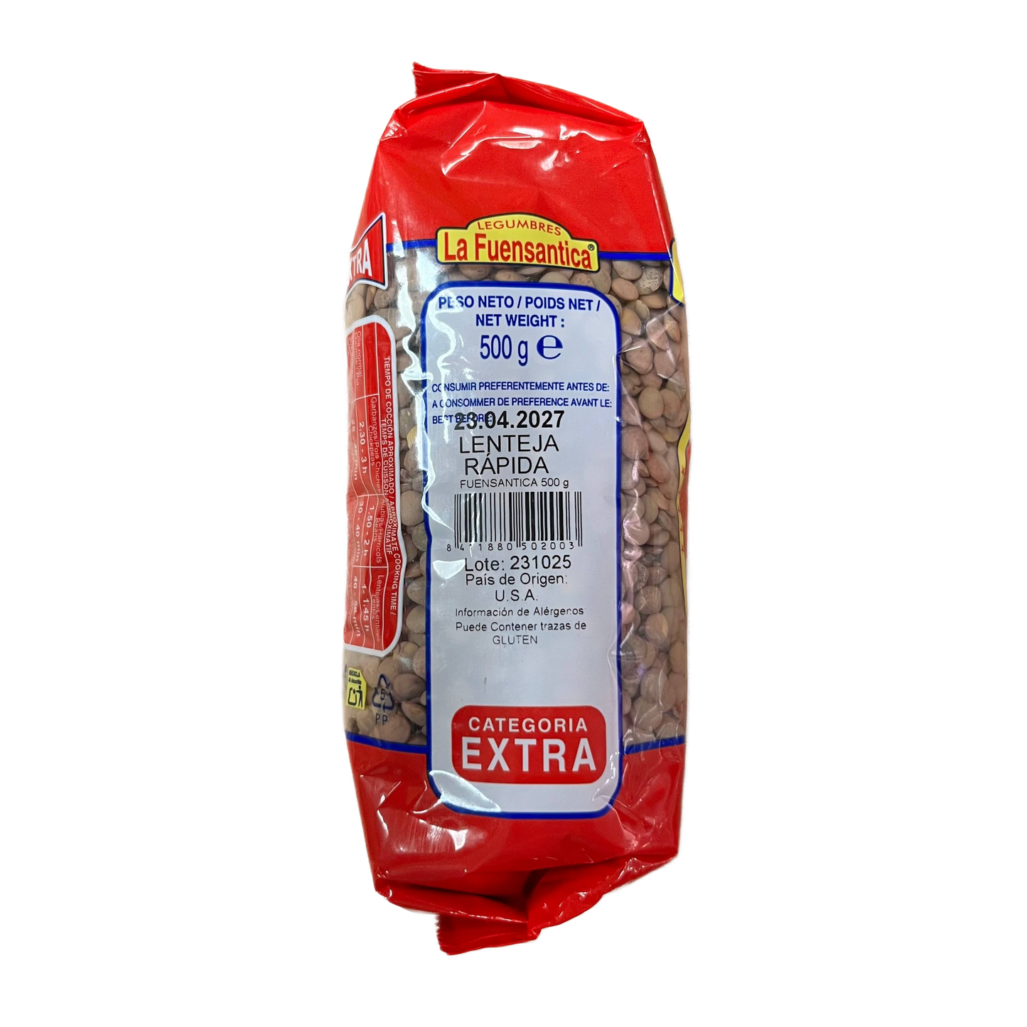 LA FUENSANTICA – LENTEJAS RÁPIDAS - 500g