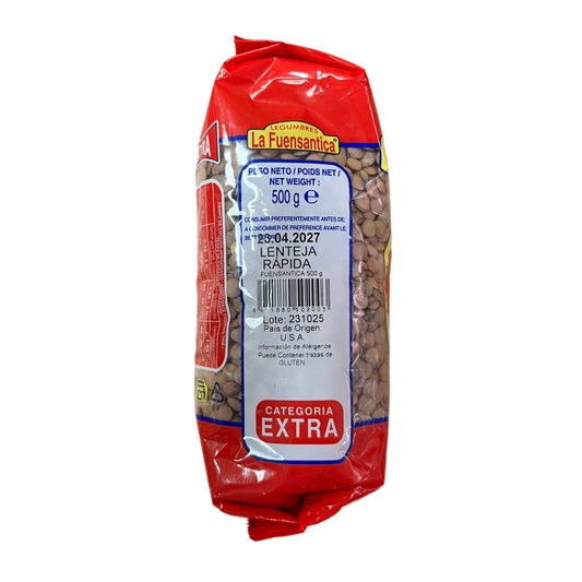 LA FUENSANTICA – LENTEJAS RÁPIDAS - 500g