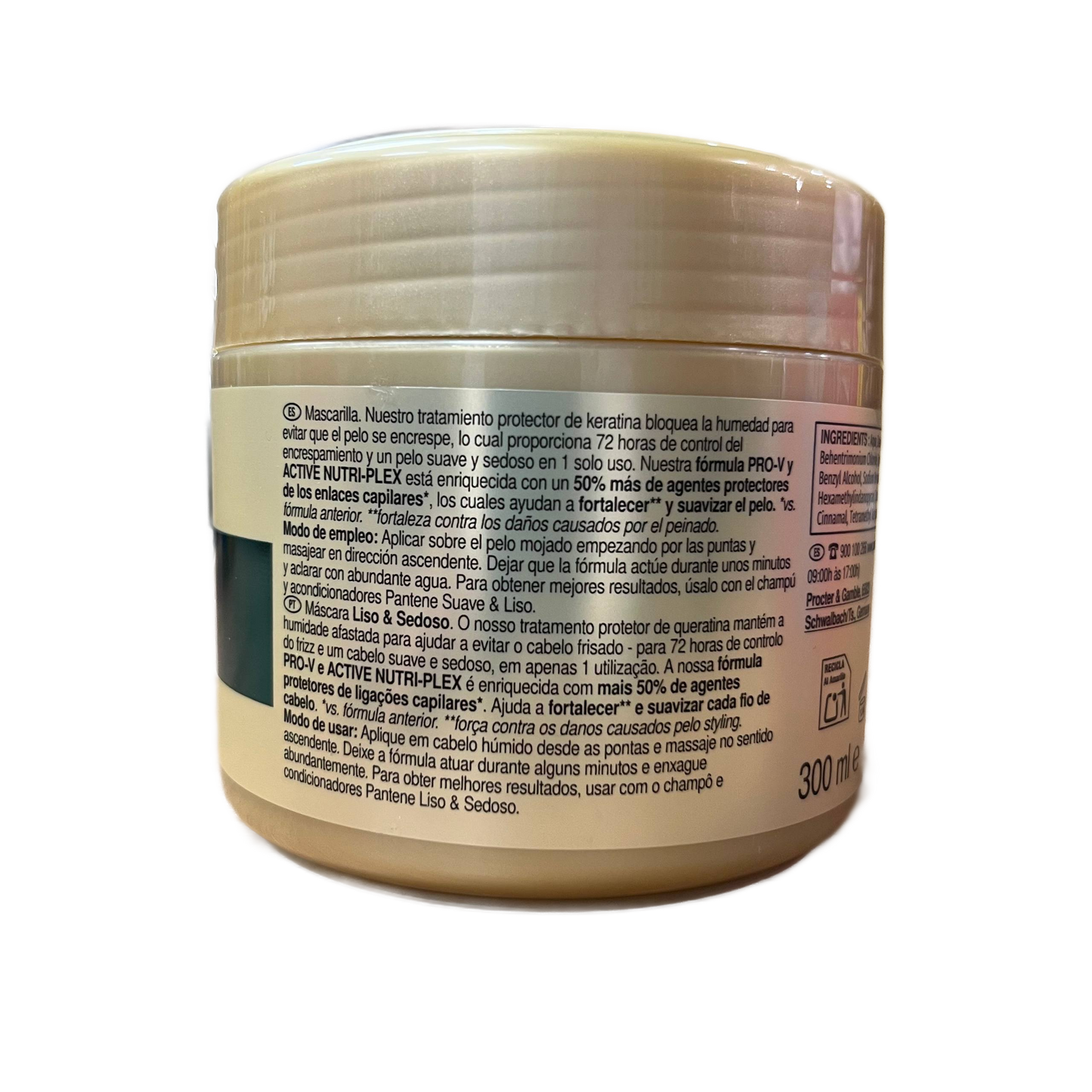 PANTENE - MASCARILLA SUAVE Y LISO - 300ml