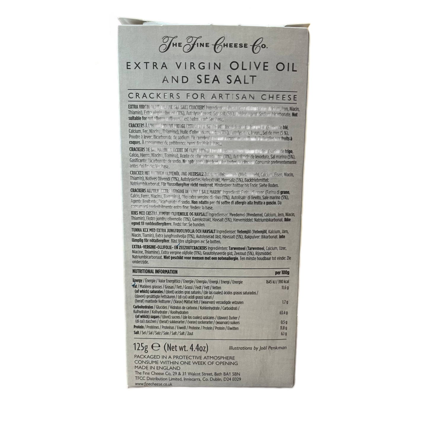 Fine Cheese Crackers Aceite de Oliva y Sal 125 g