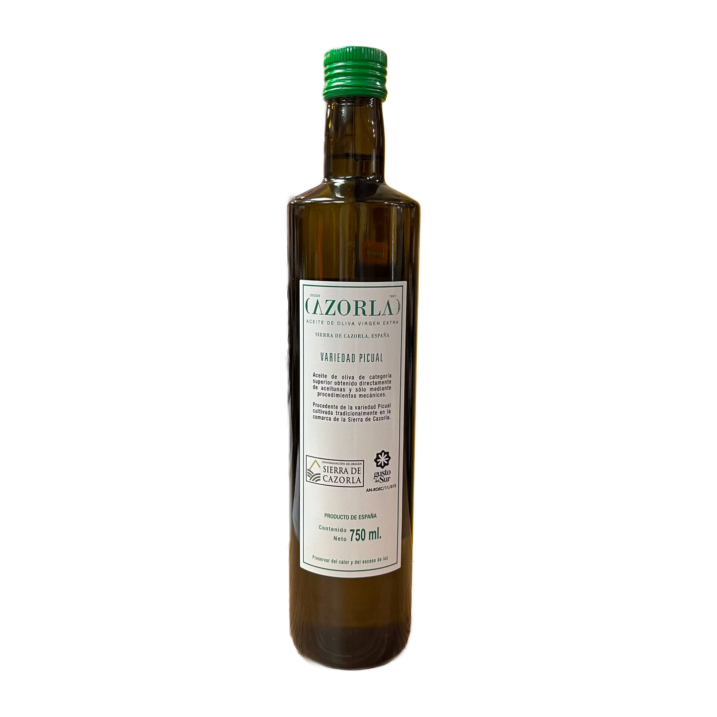 CAZORLA - ACEITE DE OLIVA VIRGEN EXTRA PICUAL - 750ml