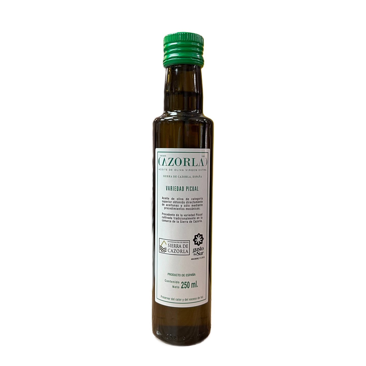 CAZORLA - ACEITE DE OLIVA VIRGEN EXTRA PICUAL - 250ml
