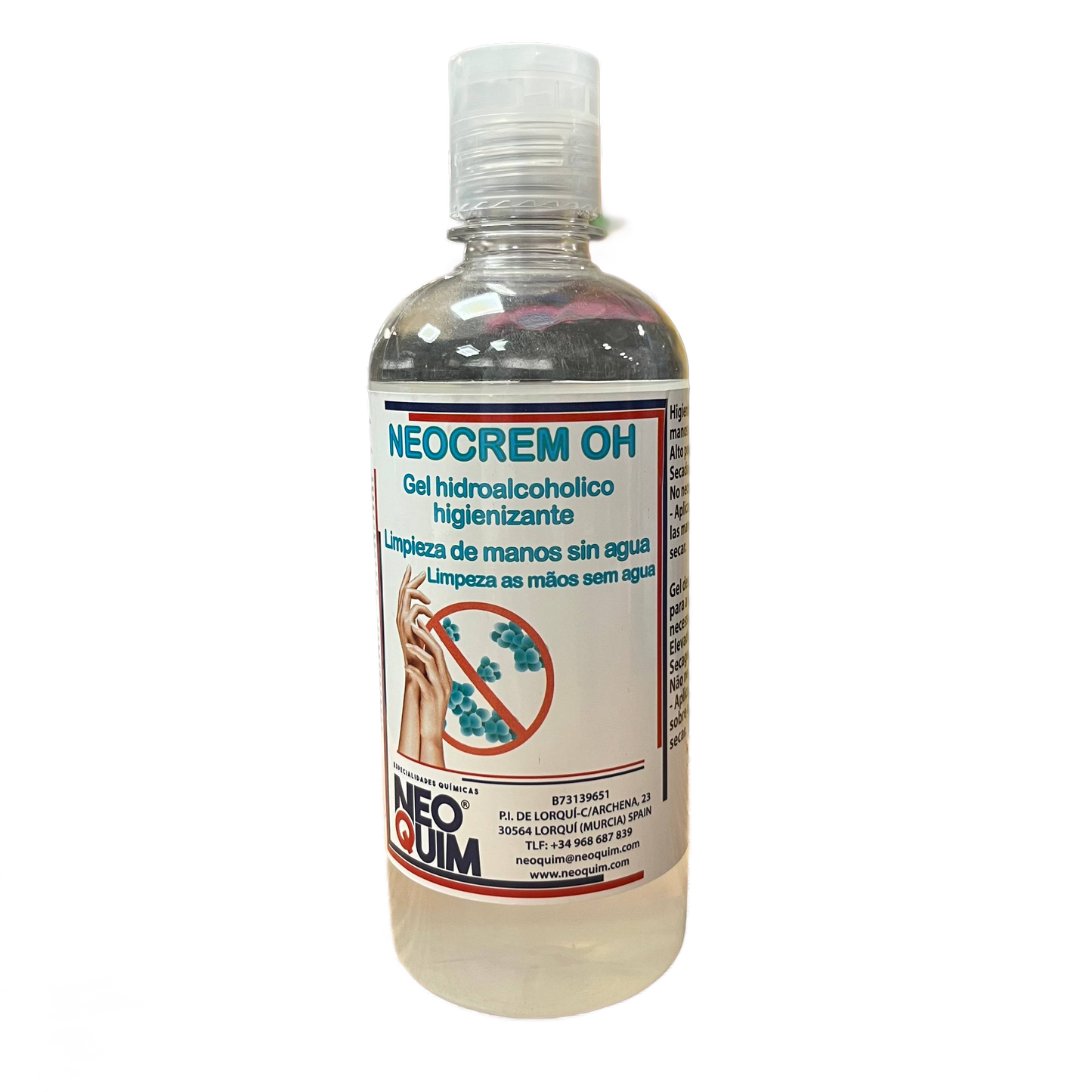 NEOCREM OH - GEL HIDROALCOHÓLICO HIGIENIZANTE -500ml