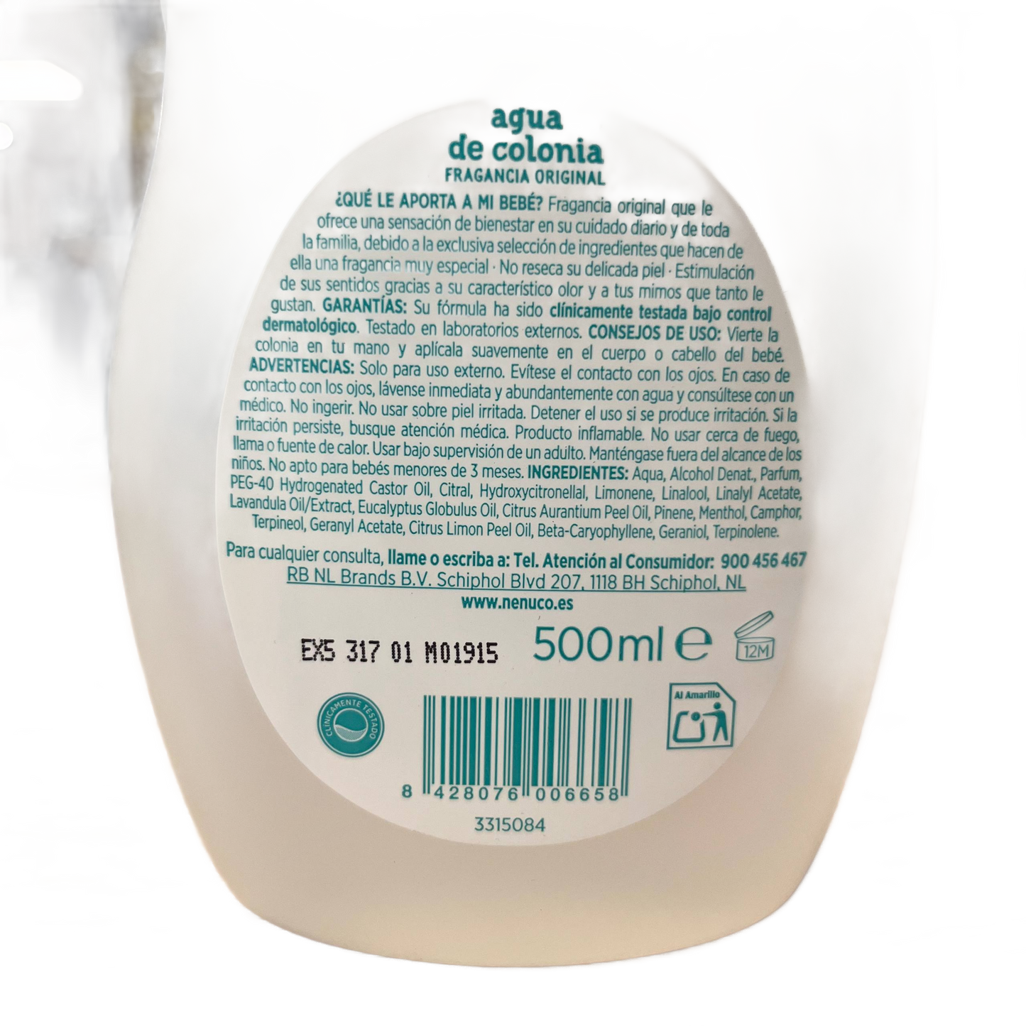 NENUCO - AGUA DE COLONIA - 500 ML