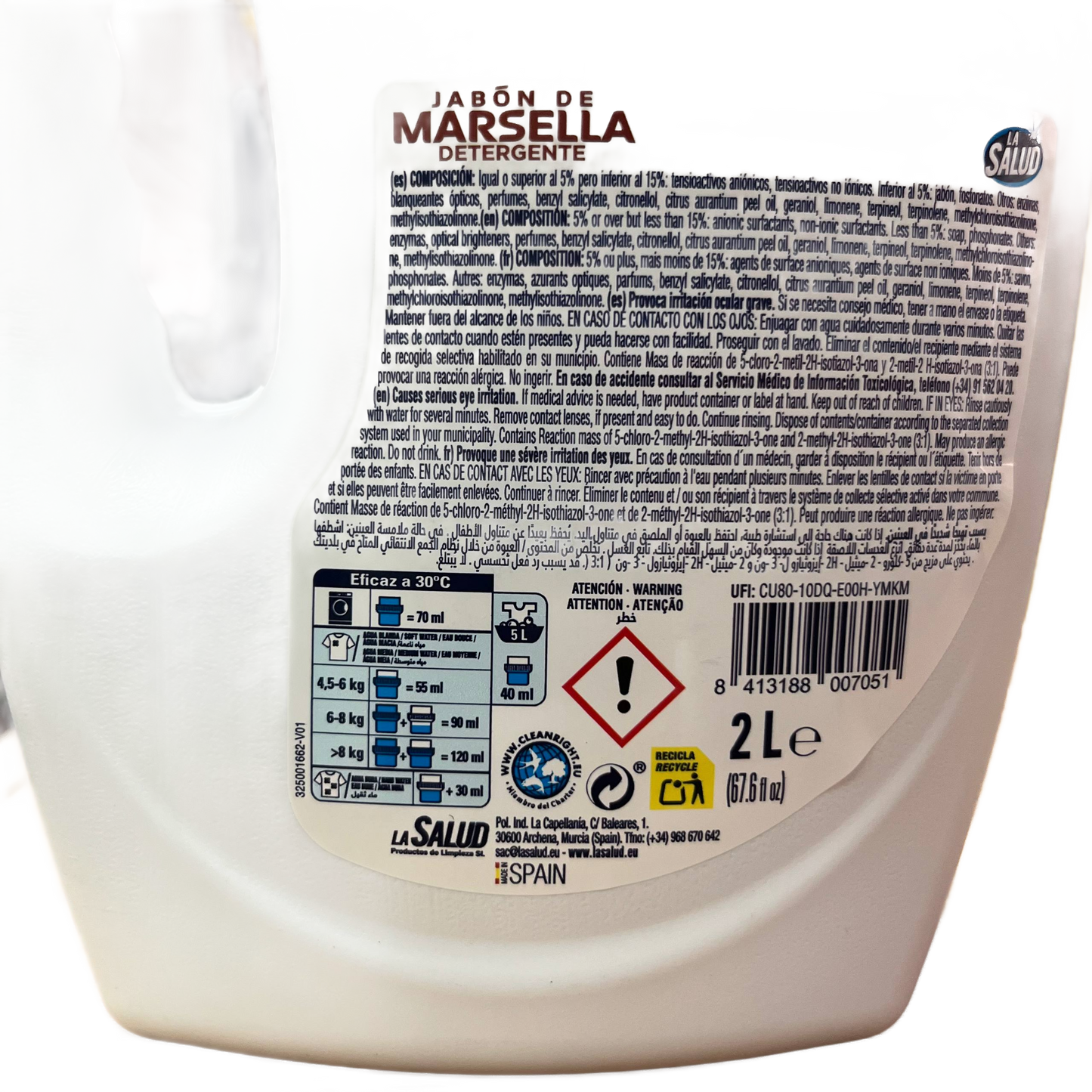 LA SALUD - DETERGENTE MARSELLA - 2l