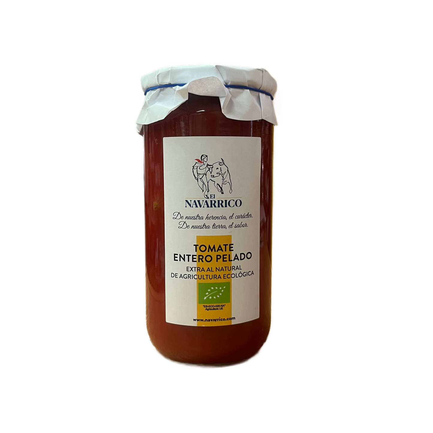 Tomate Entero Pelado El Navarrico (Tarro de Cristal)