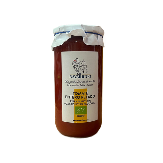 Tomate Entero Pelado El Navarrico (Tarro de Cristal)