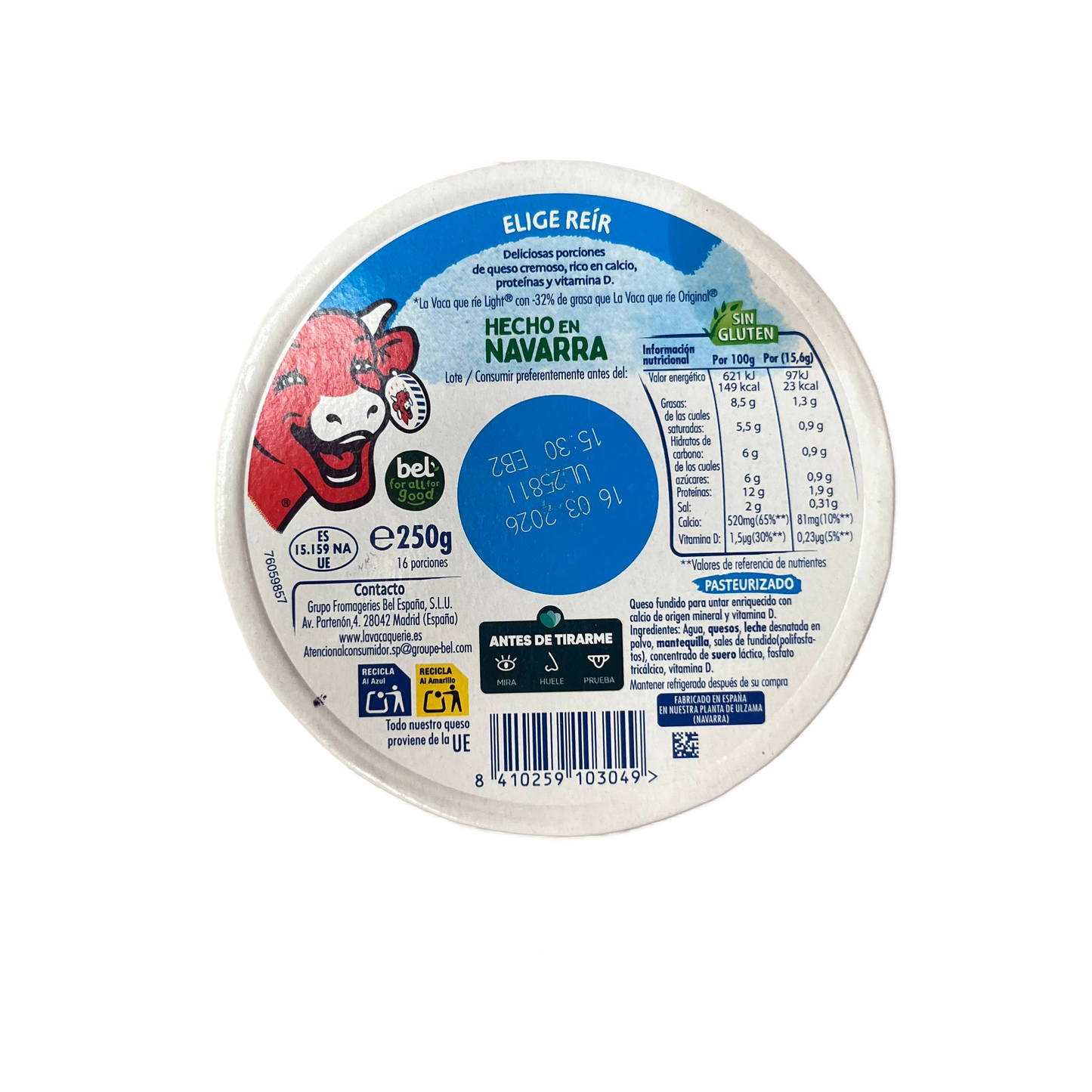 LA VACA QUE RÍE - QUESO FUNDIDO LIGHT - 16 UNIDADES