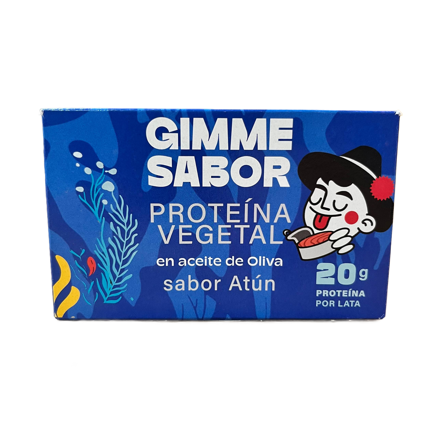Gimme - Proteína vegetal en aceite de oliva. Sabor Atún - 20 g por lata