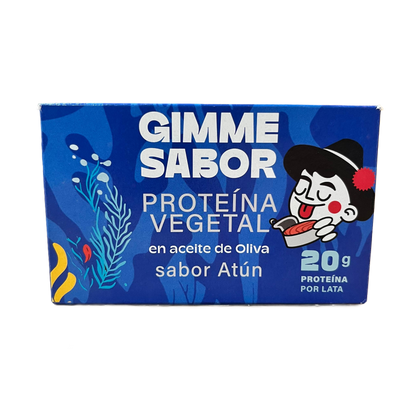 Gimme - Proteína vegetal en aceite de oliva. Sabor Atún - 20 g por lata