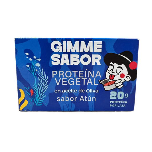 Gimme - Proteína vegetal en aceite de oliva. Sabor Atún - 20 g por lata