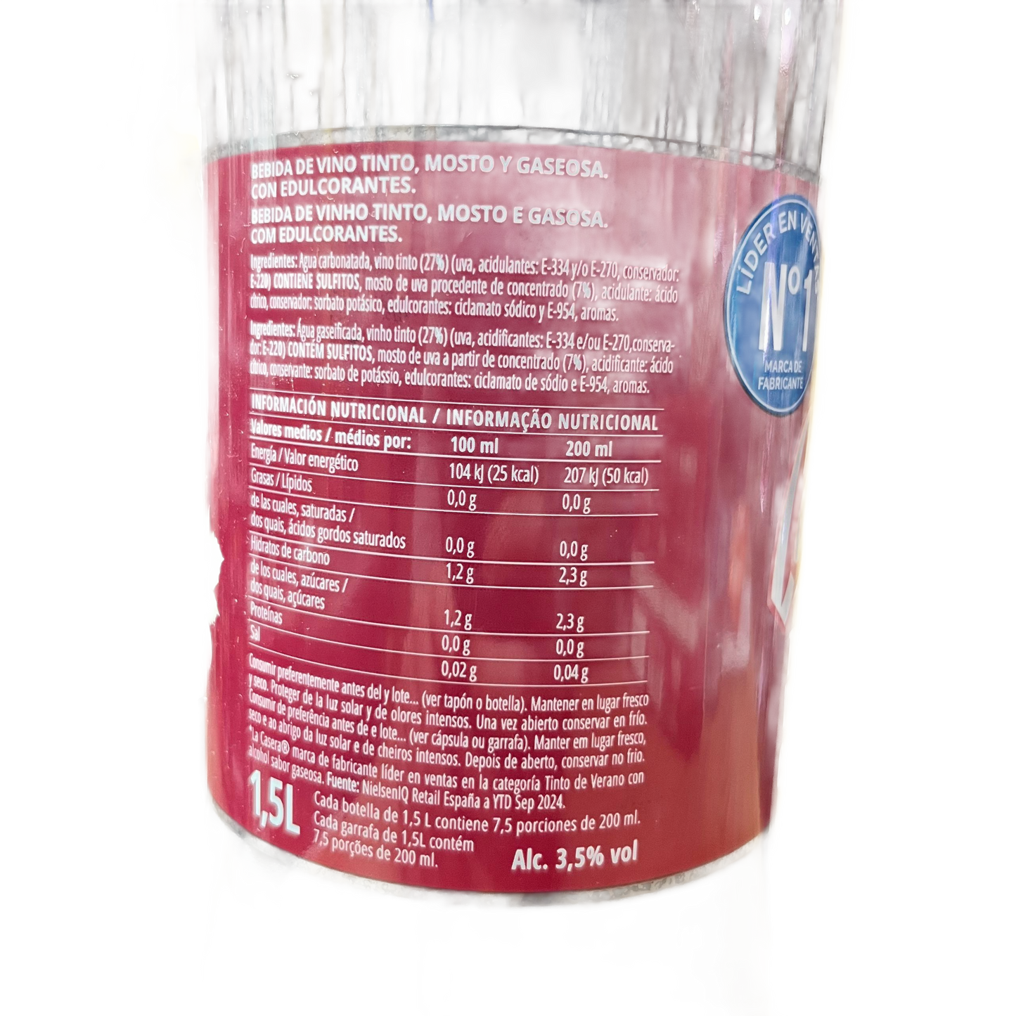 Tinto de Verano La Casera 1,5 L
