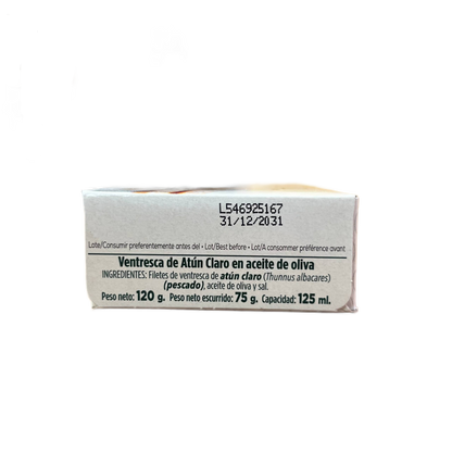 LA LATA - VENTRESCA DE ATÚN CLARO EN ACEITE DE OLIVA - 120g