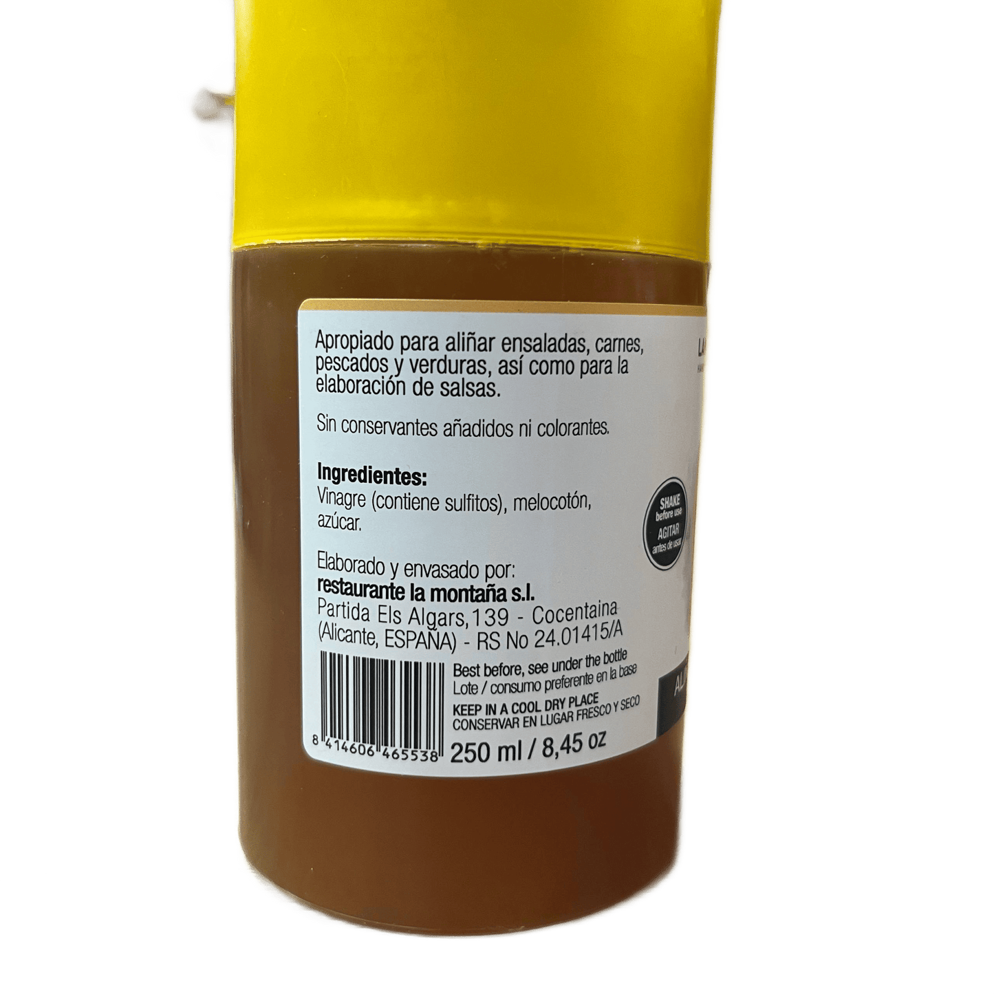LA MONTAÑA ALIÑOS - ALIÑO DE MELOCOTÓN - 250ml