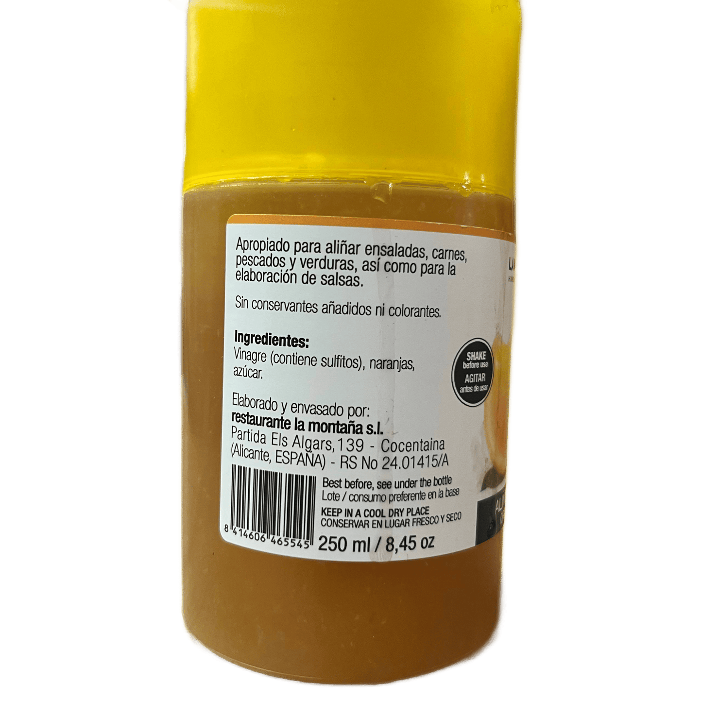 LA MONTAÑA ALIÑOS - ALIÑO DE NARANJA - 250ml