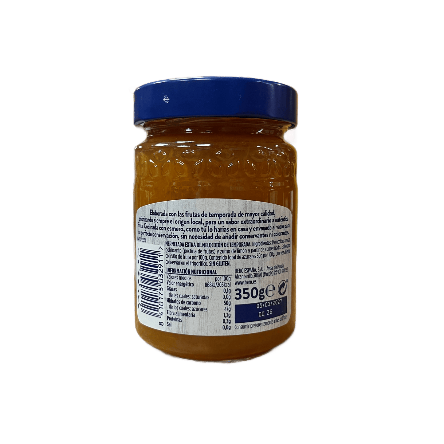 HERO - MERMELADA DE MELOCOTONES DE MURCIA - 350g