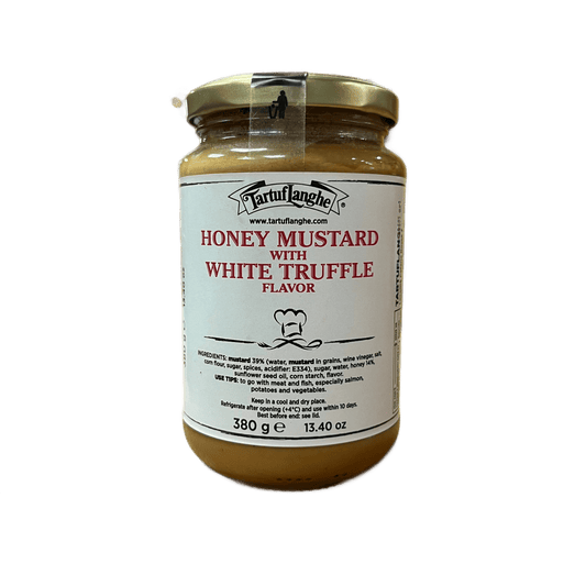 TARTUFLANGHE - MOSTAZA CON MIEL Y SABOR A TRUFA BLANCA - 380g